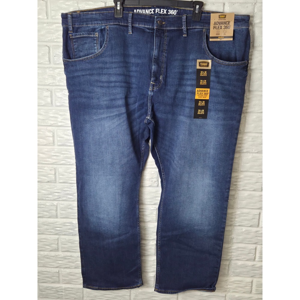 FOUNDRY jeans Big Men's 54 x 30 Advance Flex Athletic Fit Soft Casual NWT